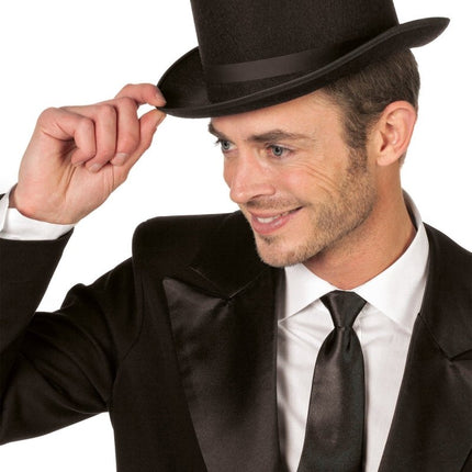 Zwarte Hoed Hoog van Wilbers & Wilbers koop je bij Partywinkel