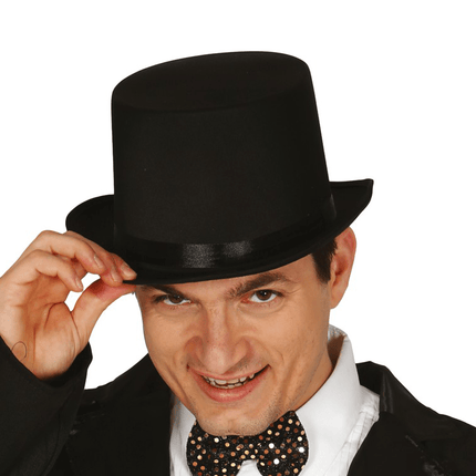 Zwarte Hoge Hoed van Fiestas Guirca koop je bij Partywinkel