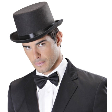 Zwarte Hoge Hoed Vilt van Widmann koop je bij Partywinkel