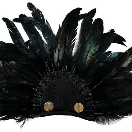 Zwarte Kraag Veren van Fiestas Guirca koop je bij Partywinkel