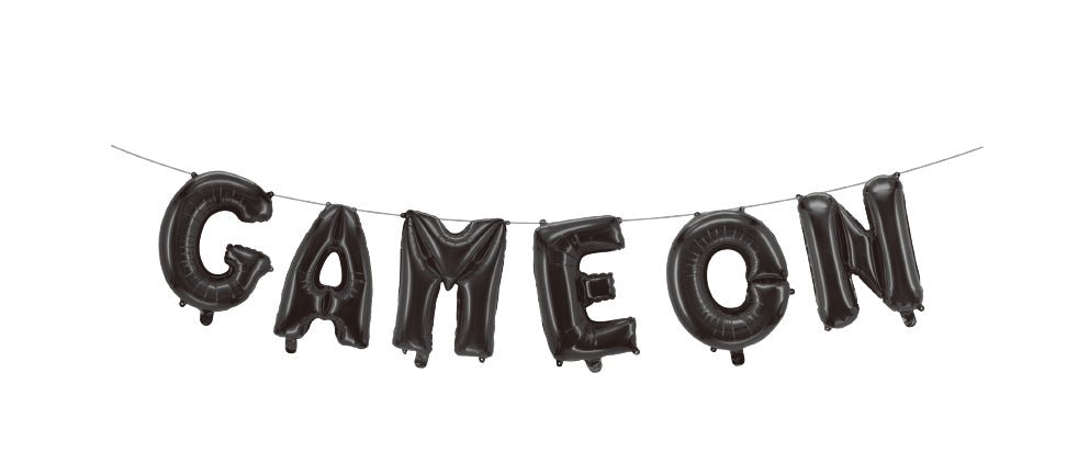 Zwarte Letter Ballon Game On van WeFiesta koop je bij Partywinkel