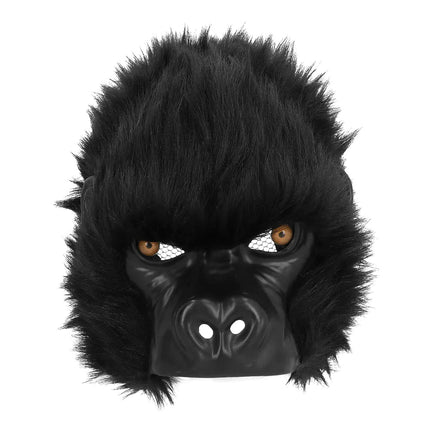 Zwarte Masker Gorillla Pluche van Boland koop je bij Partywinkel
