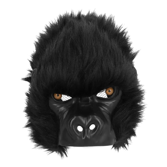 Zwarte Masker Gorillla Pluche van Boland koop je bij Partywinkel