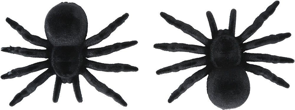 Zwarte Nep Spin 10cm 2st van Fiestas Guirca koop je bij Partywinkel