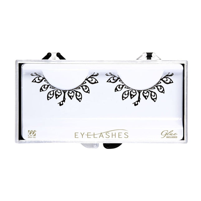 Zwarte Nep Wimpers Bladeren Plastic van Widmann koop je bij Partywinkel