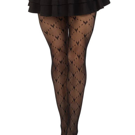 Zwarte Panty Love Struck van Leg Avenue koop je bij Partywinkel