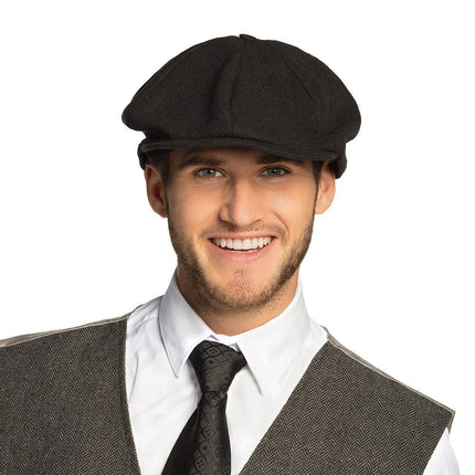 Zwarte Pet Peaky Blinders Birmingham van Boland koop je bij Partywinkel