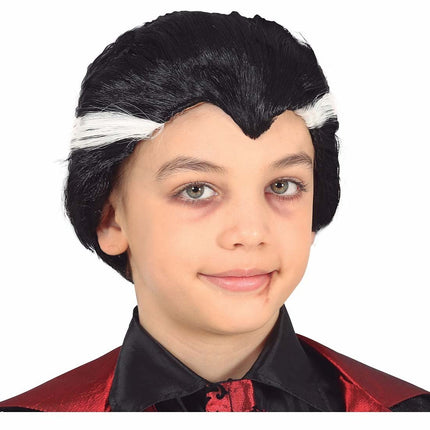 Zwarte Pruik Dracula Kind van Fiestas Guirca koop je bij Partywinkel