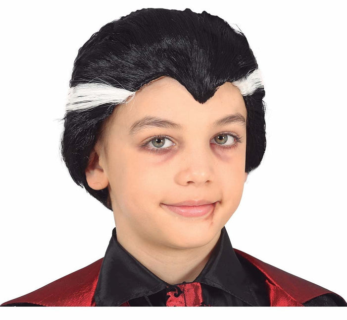 Zwarte Pruik Dracula Kind van Fiestas Guirca koop je bij Partywinkel