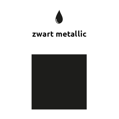 Zwarte Reuze Ballon Metallic 60cm van Balloonia koop je bij Partywinkel