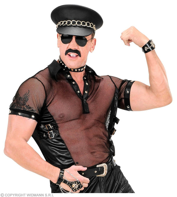 Zwarte Shirt Heren Visnet van Widmann koop je bij Partywinkel