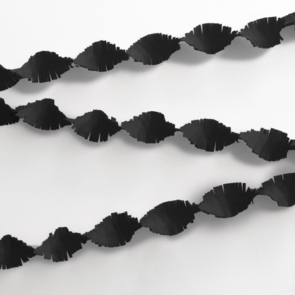 Zwarte Slingers Crepe 24m van WeFiesta koop je bij Partywinkel