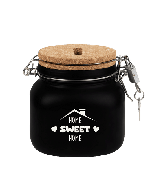 Zwarte Spaarpot Home Sweet Home 12,5cm van Paper Dreams koop je bij Partywinkel