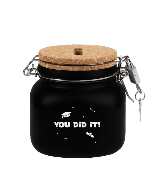 Zwarte Spaarpot You Did It 12,5cm van Paper Dreams koop je bij Partywinkel