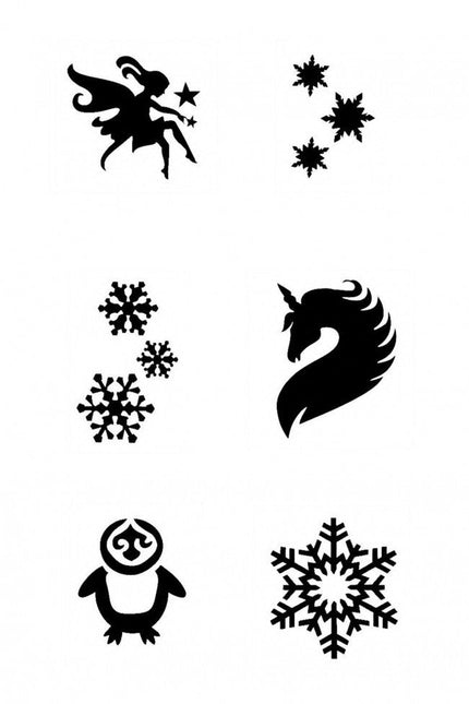 Zwarte Tattoo Stencil Meisjes 12st van Superstar koop je bij Partywinkel
