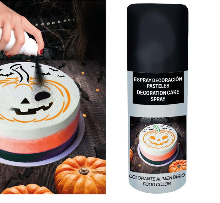 Zwarte Voedingskleurstof Spray 100ml van Fiestas Guirca koop je bij Partywinkel