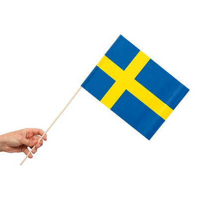 Zweden Vlag 10st van WeFiesta koop je bij Partywinkel