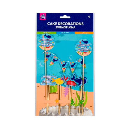 Zwemdiploma Taarttopper 30cm van Paper Dreams koop je bij Partywinkel