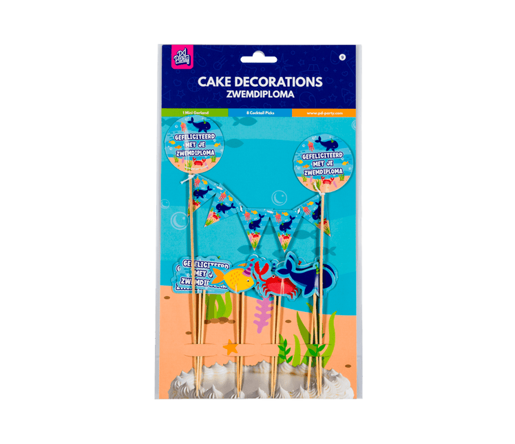 Zwemdiploma Taarttopper 30cm van Paper Dreams koop je bij Partywinkel